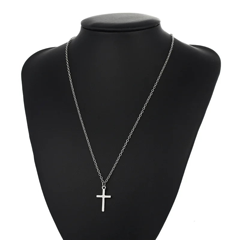 Elegant Silver Cross Necklace