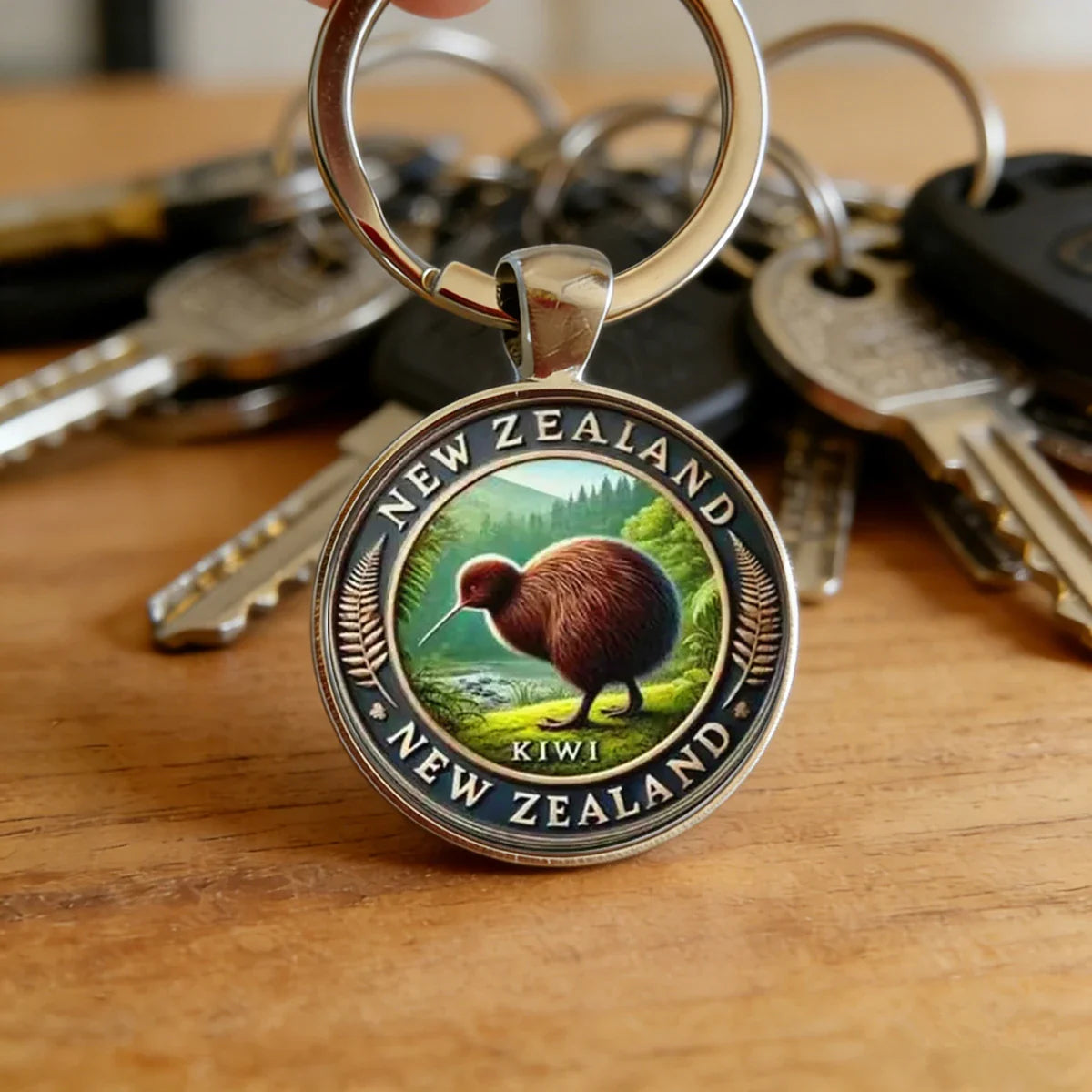 Charming Kiwi Penguin Keychain