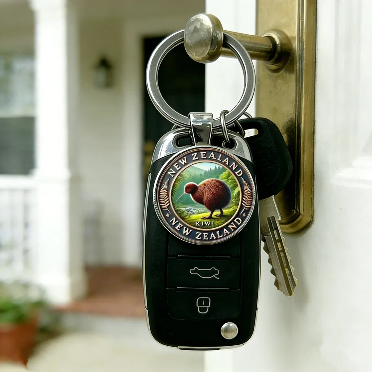 Charming Kiwi Penguin Keychain