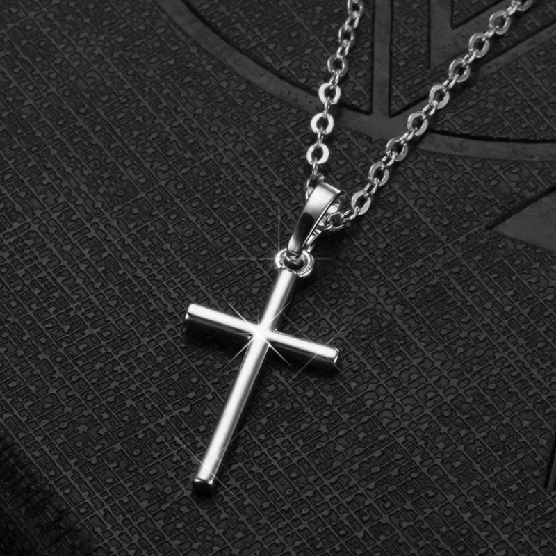 Elegant Silver Cross Necklace