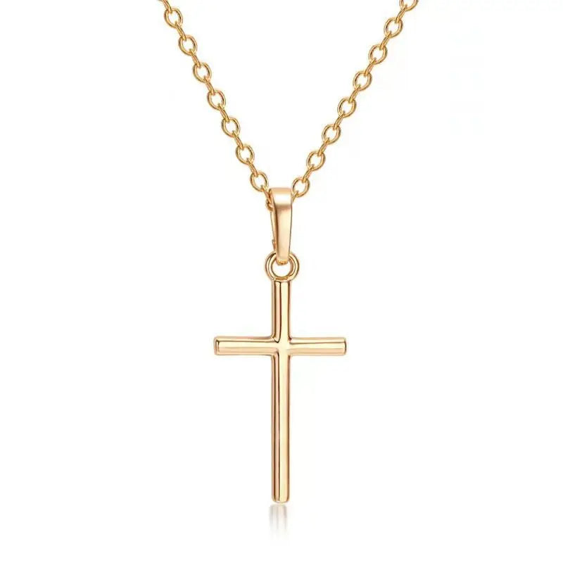 Elegant Silver Cross Necklace