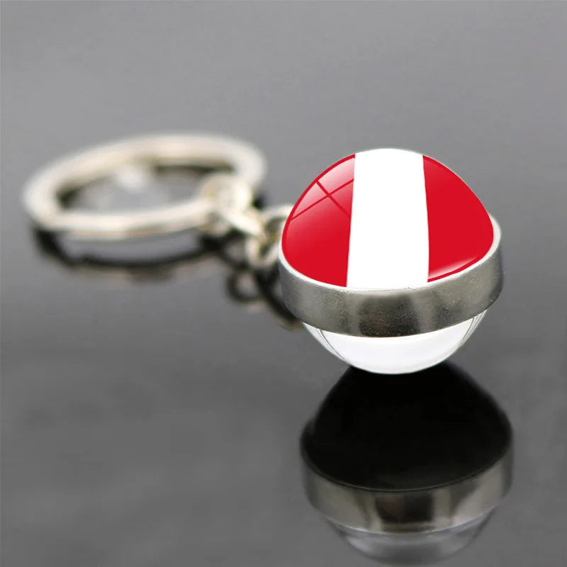World Flag Keychain Collection