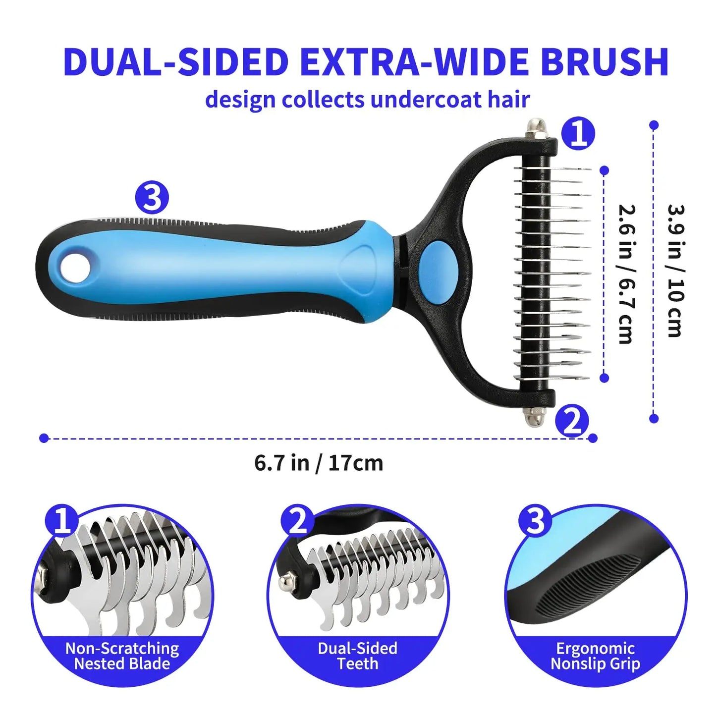 Fur-Free Pet Grooming Brush