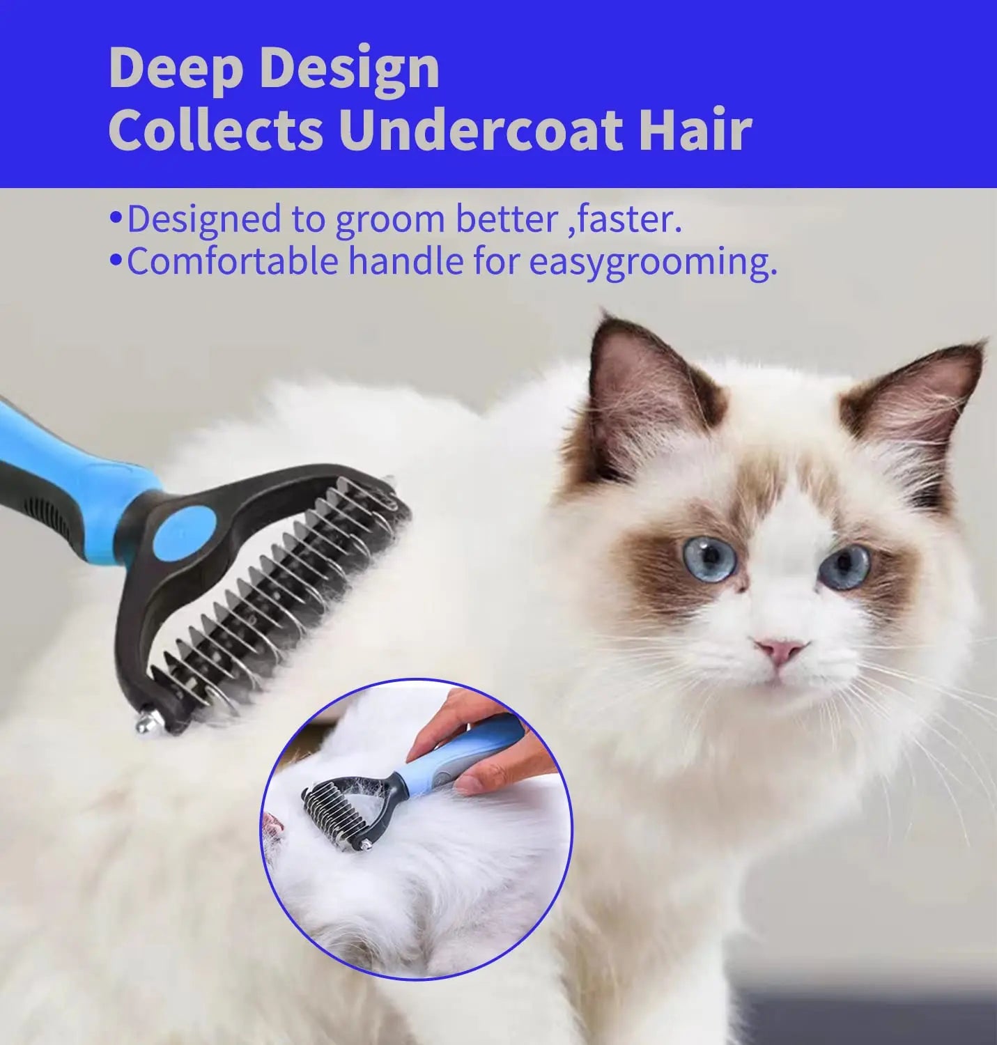 Fur-Free Pet Grooming Brush